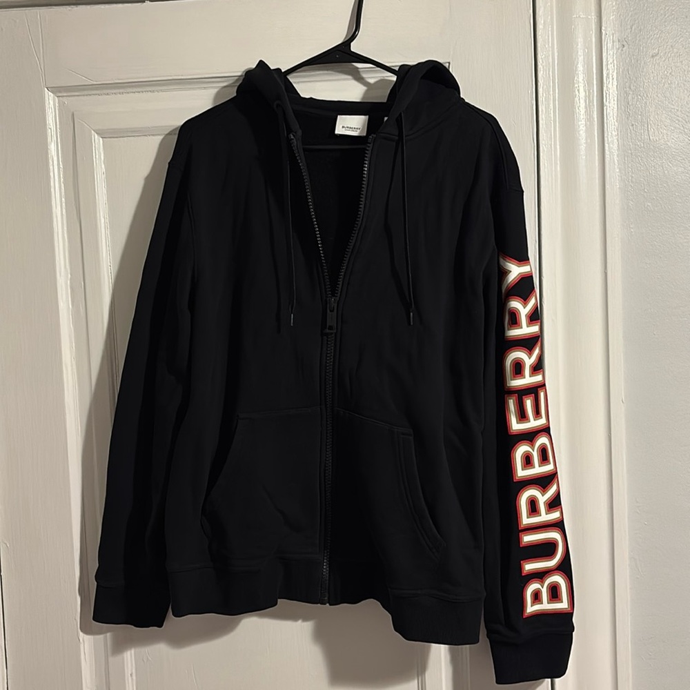 Burberry zip-up hoodie XL